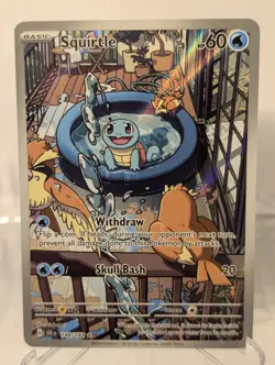 Squirtle - 148/142 - Illustration Rare - Stellar Crown - Pokemon Card - NM/M - Image 1