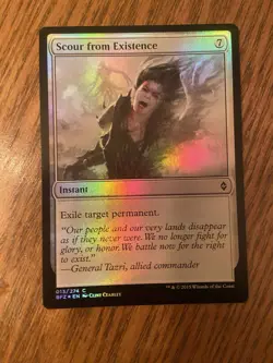 Battle for Zendikar #13 Scour from Existence Foil LP - Image 1