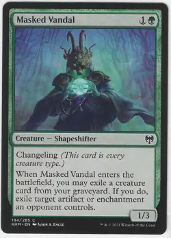 MTG Magic the Gathering Masked Vandal Kaldheim Regular - Image 1