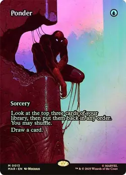 Ponder Foil Borderless Marvel's Spider-Man NM MTG - Image 1