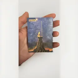 MTG Magic Altered Painted Art Hand Painted Collage Sci Fi Art MTG Card - Image 1