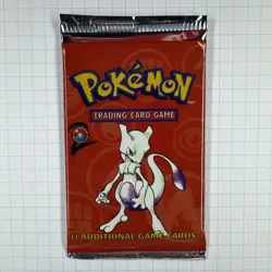 Unopened Sealed Base Set 2 Booster Pack Mewtwo Pokemon TCG Excellent Condition - Image 1