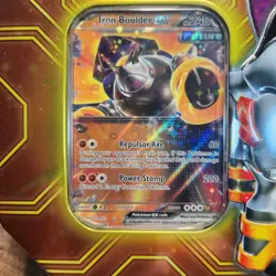 Pokemon TCG Paradox Destinies Iron Boulder EX Tin, Sealed - Image 2