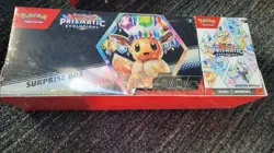 Lot Of 2 Pokemon Prismatic Evolutions Surprise Box+Booster Bundle Sams Club Set - Image 2