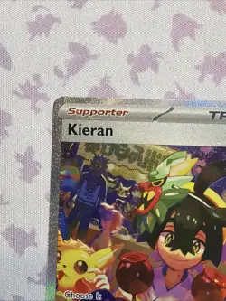 Pokemon TCG Twilight Masquerade Kieran Special Illustration Rare 218/167 NM - Image 3