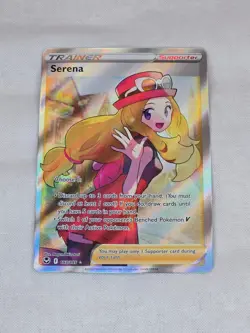 Pokemon TCG Serena 193/195 Illustration Holo Rare Silver Tempest Kalos - Image 1