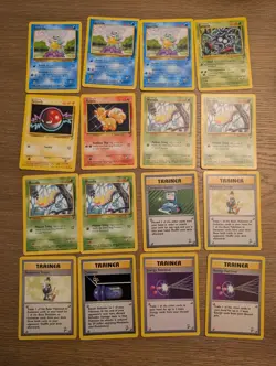 Pokemon Base Set 2 Lot of 119 Cards WOTC Vintage Hitmonchan Holo Pikachu - Image 4