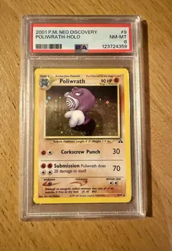 Pokemon TCG - PSA 8 - Poliwrath 9/75 Holo - Neo Genesis - Image 1