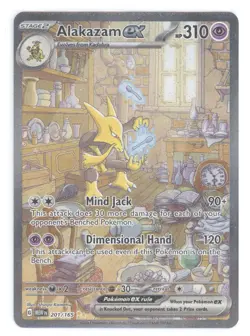 2023 Pokemon Scarlet & Violet 151 Alakazam ex Secret Rare #201/165 - Image 1