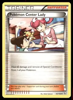 Pokemon TCG Uncommon Regular pokemon center lady - Image 1