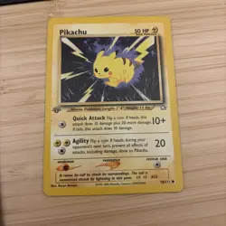 Pokemon Neo Genesis 1st Edition Picachu Regular Finish 70/111 Mint! Vintage - Image 3