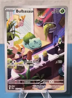 Pokemon TCG: Bulbasaur 143/142 - SV: Stellar Crown - Illustration Rare NM - Image 1