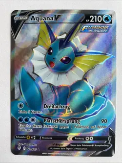 Pokemon Aquana V Full Art | Deutsch 172/203 Drachenwandel | Near Mint - Image 1