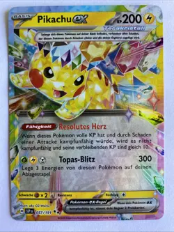 Pikachu Ex 057/191 Sturmische Funken Deutsch NM Pokemon - Image 1