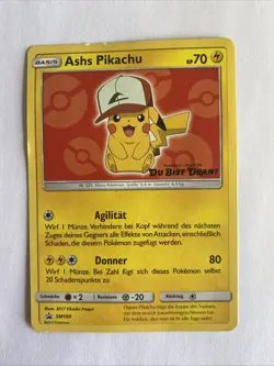 POKEMON - Black Star Promo - Ashs Pikachu - SM109 - deutsch - Image 1