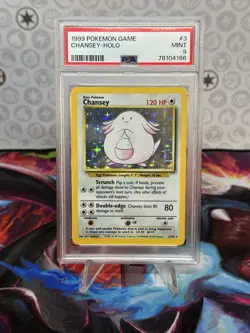 Pokemon TCG Chansey Base Set Holo Rare PSA 9 3/102 1999 English - Image 1