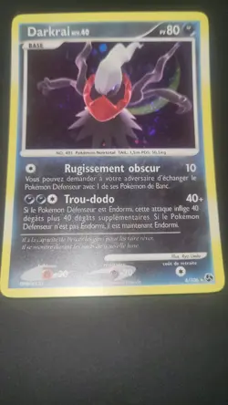 DARKRAI HOLO - POKEMON 4/106 DIAMANT ET PERLE DUELS AU SOMMET FR Parfait Etat - Image 1