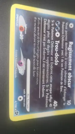 DARKRAI HOLO - POKEMON 4/106 DIAMANT ET PERLE DUELS AU SOMMET FR Parfait Etat - Image 2