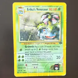 Pokemon Erika's Venusaur Gym Challenge 4/132 90 HP Rare Stage 2 2000 Wizards - Image 1