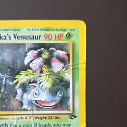 Pokemon Erika's Venusaur Gym Challenge 4/132 90 HP Rare Stage 2 2000 Wizards - Image 3