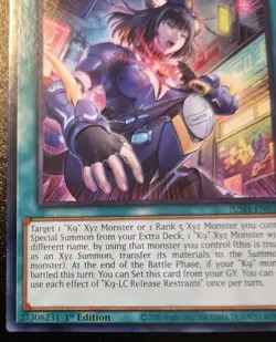 K9-LC Release Restraint JUSH-EN038 1st Edition Rare Justice Hunters Yu-Gi-Oh! - Image 4