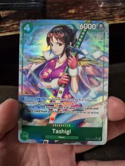 One Piece Tashigi Extra Booster Heroines Rare Holo EB03-018 Alt Art - Image 3