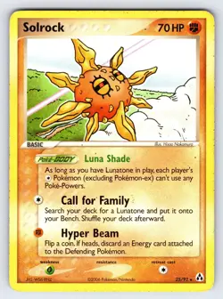 Solrock 25/92 2006 EX Legend Maker Pokemon Card TCG Nintendo Non Holo Rare - Mp - Image 1