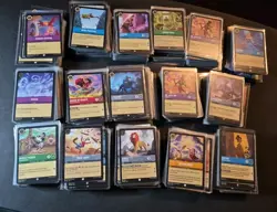 Disney Lorcana Bulk Lot 1000+ Cards, C/U, Rares Various Sets. All Penny Sleeved - Image 1