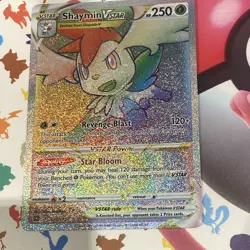 Pokemon TCG Brilliant Stars Shaymin VSTAR Card 173/172 Secret Rare Rainbow Rare - Image 1