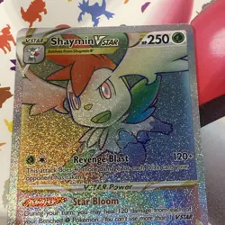 Pokemon TCG Brilliant Stars Shaymin VSTAR Card 173/172 Secret Rare Rainbow Rare - Image 3