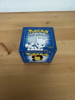 SEALED MEWTWO Pokemon 23K Gold Plated Trading Card 1999 Burger King Limited Blue - Image 1