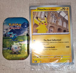 Pokemon TCG ME Ascended Heroes Mini Tin & FREE Pikachu At The Museum Promo Card - Image 1