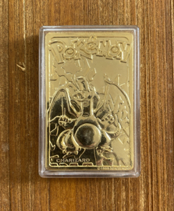 Pokemon 23K Gold Plated Trading Card #6 Charizard Burger King Edition 1999 Promo - Image 1