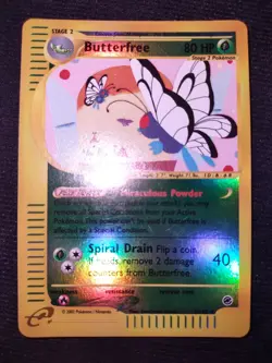 Butterfree 38/165 Reverse Holo Pokemon Trading Card Game eCard Expedition NM - Image 1