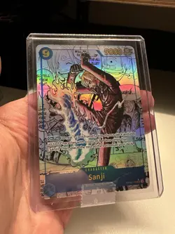 One Piece CCG Sanji OP06-119 Secret Rare Manga Card PRB02 English Edition - Image 2