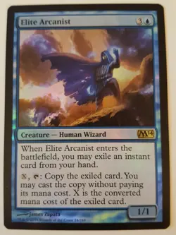 MTG Elite Arcanist Foil M14 NM Card - Image 1