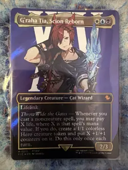 G'raha Tia, Scion Reborn (Borderless) (Surge Foil) Commander: Final Fantasy Foil - Image 1