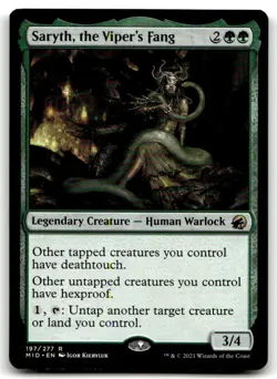 MTG Saryth, the Viper's Fang R Innistrad: Midnight Hunt 197 LP - Image 1