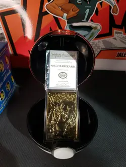 1999 Pokemon Burger King Charizard 23K Gold Plated Trading Card with Certificate - Image 2