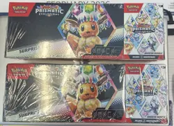(2) Pokemon Sam's Club Prismatic Evolutions Surprise Box + Booster Bundle Lot - Image 1