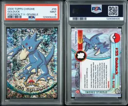 Pokemon PSA 9 Golduck T.V. #55 Topps Chrome Sparkle - Image 1