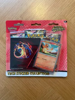 Pokemon Ascended Heroes Tech Sticker Pack – Charmander – New & Sealed - Image 1
