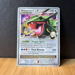 Pokemon Rayquaza C LV.X DP47 Black Star Promo Holo Rare NM 2009 - Image 1