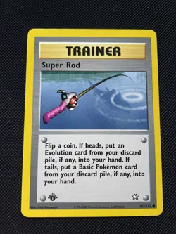 SUPER ROD COMMON - POKEMON 103/111 NEO GENESIS EDITION 1 NEAR NEW ENGLISH - Image 1