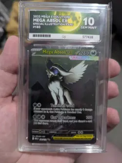 Pokemon Mega Absol Ex SIR 180/132 Mega Evolution ACE 10 - Image 1