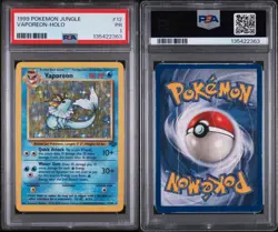 1999 POKEMON JUNGLE #12 VAPOREON-HOLO PSA 1 Poor - Image 1