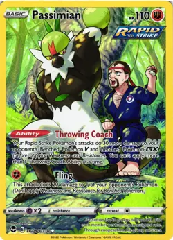 Pokemon TCG Passimian SWSH12: Silver Tempest Trainer Gallery TG08/TG30 Holo NM - Image 1