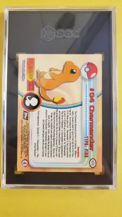 1999 Topps TV Animation Pokemon Charmander 4 - Foil, SGC 7 - Image 2