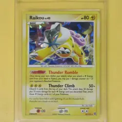 2007 Pokemon Cracked Ice Holo Diamond & Pearl Secret Wonders Raikou #16/132 - Image 1