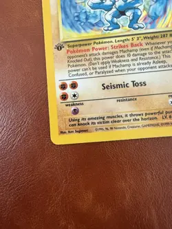 Pokemon TCG Machamp Holo 1st Edition Base Set #8/102 Holo - Image 4